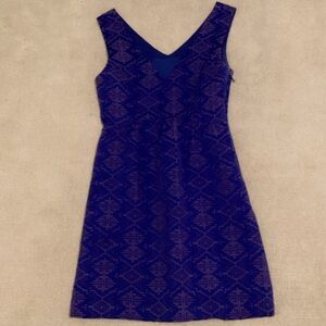Maeve Navy Geometric Mini Dress